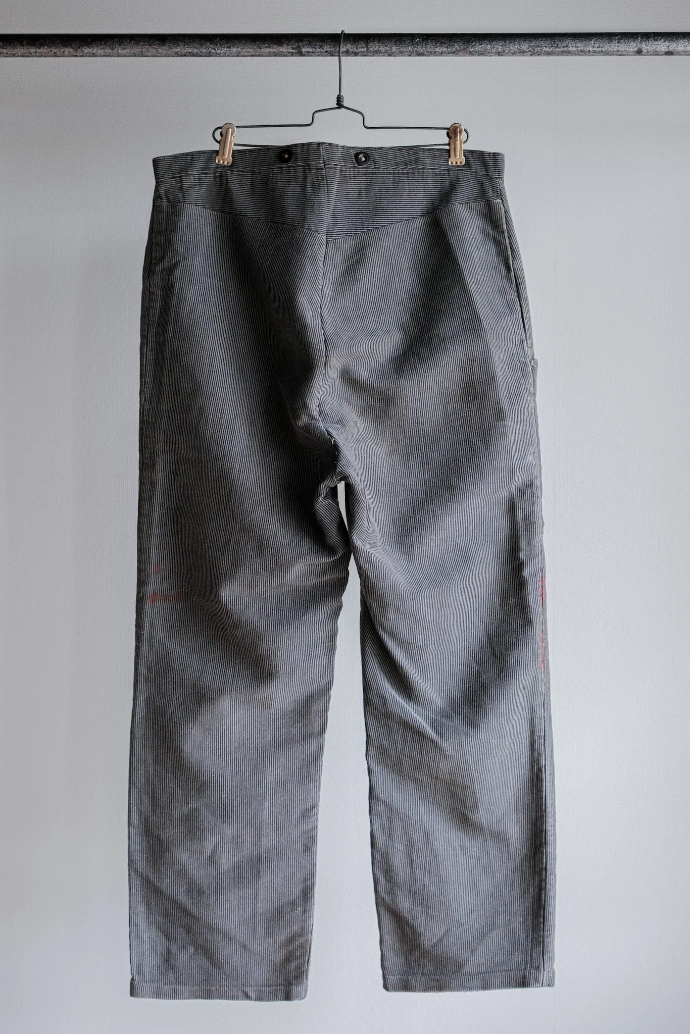 [~ 40's] Belgique Pantalon prisonnier imprimé vintage