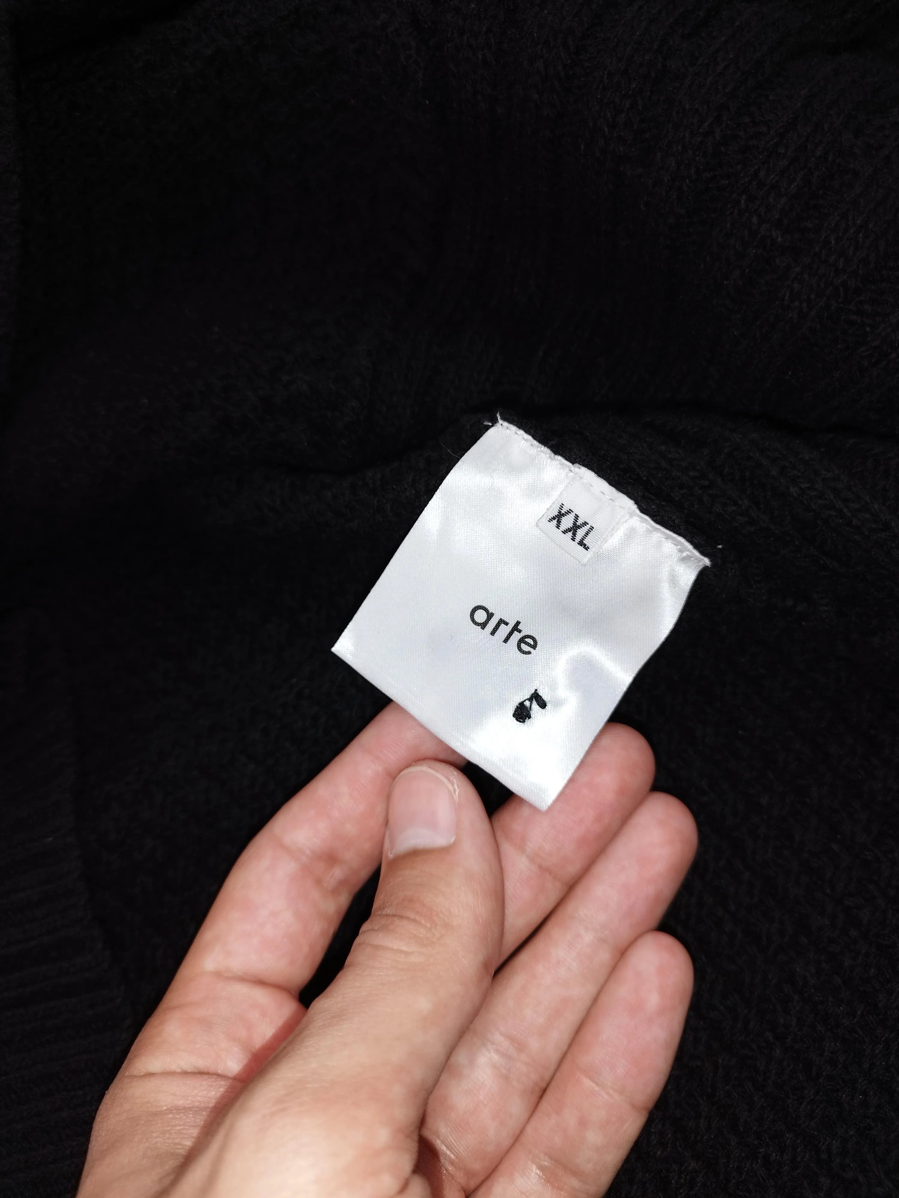 Arte - Cardigan tressé noir taille XL