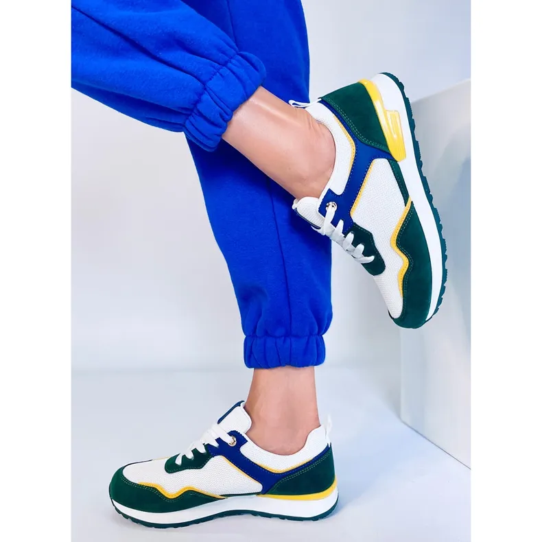 Baskets femme Cagle Vert multicolore