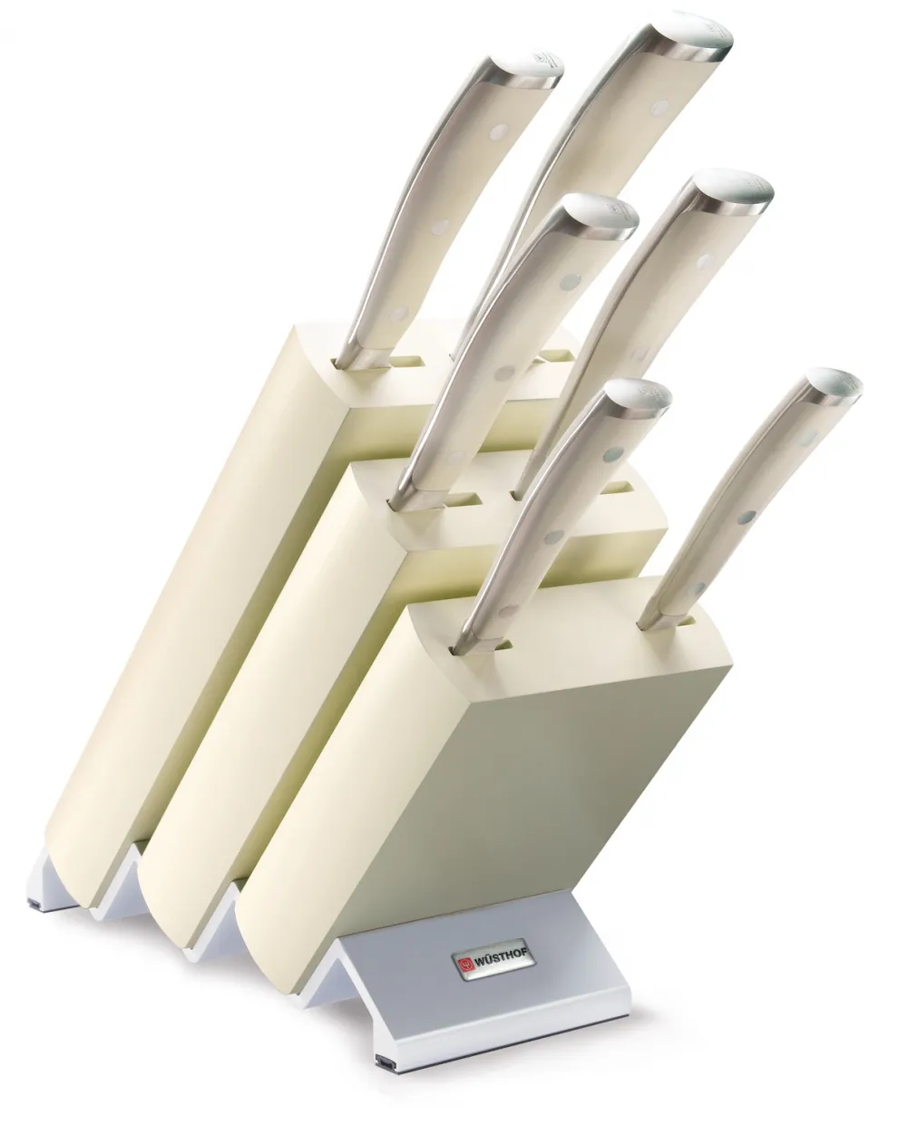 Bloc couteaux avec 6 pièces Classic Ikon blanc