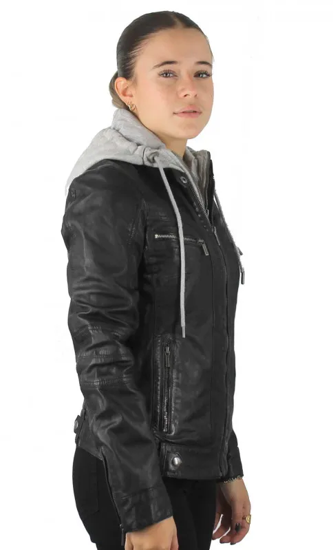 Blouson Cuir Femme  Rose Garden Silene