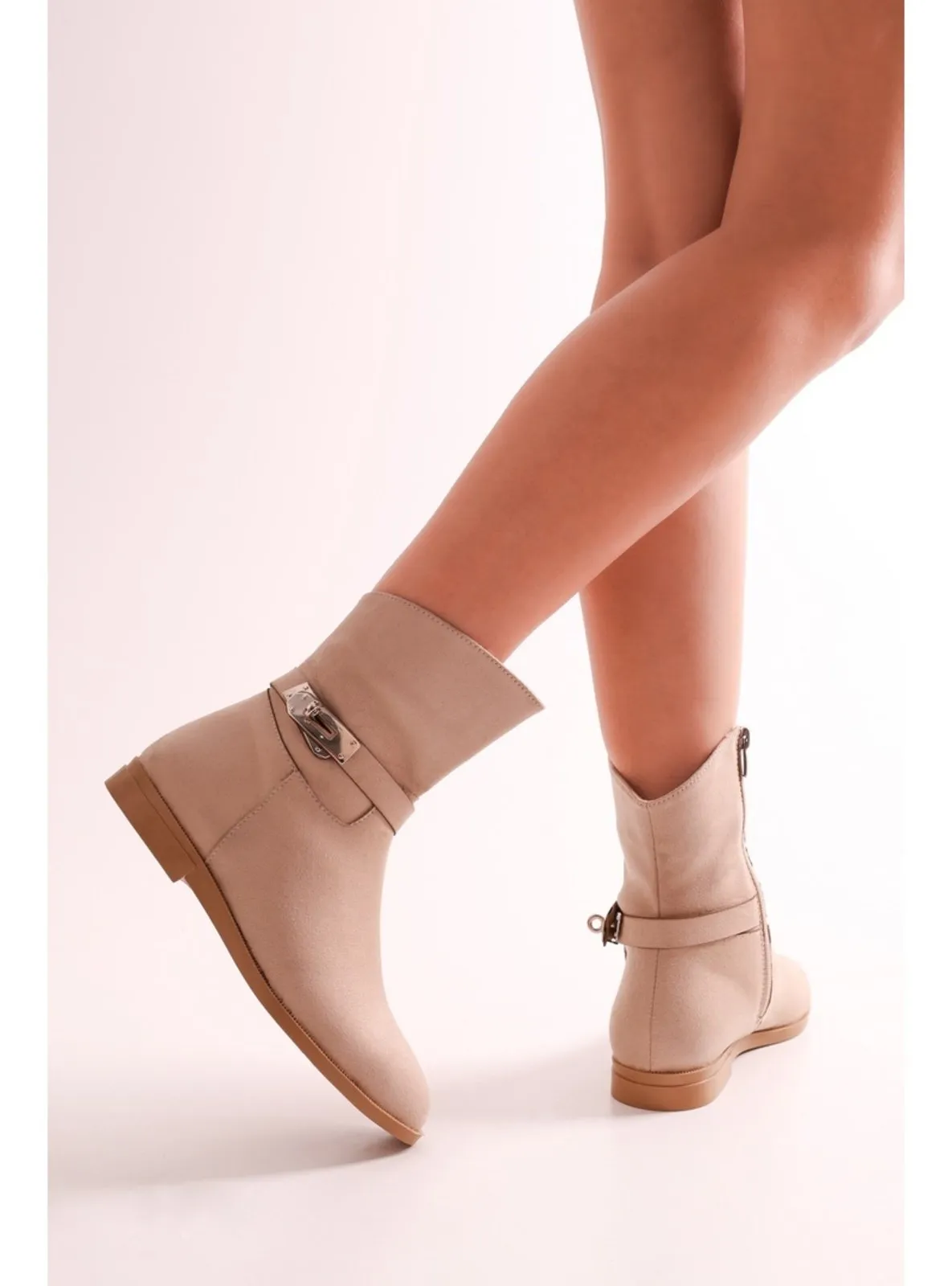 Boot - 450gr - Beige Suede - Boots