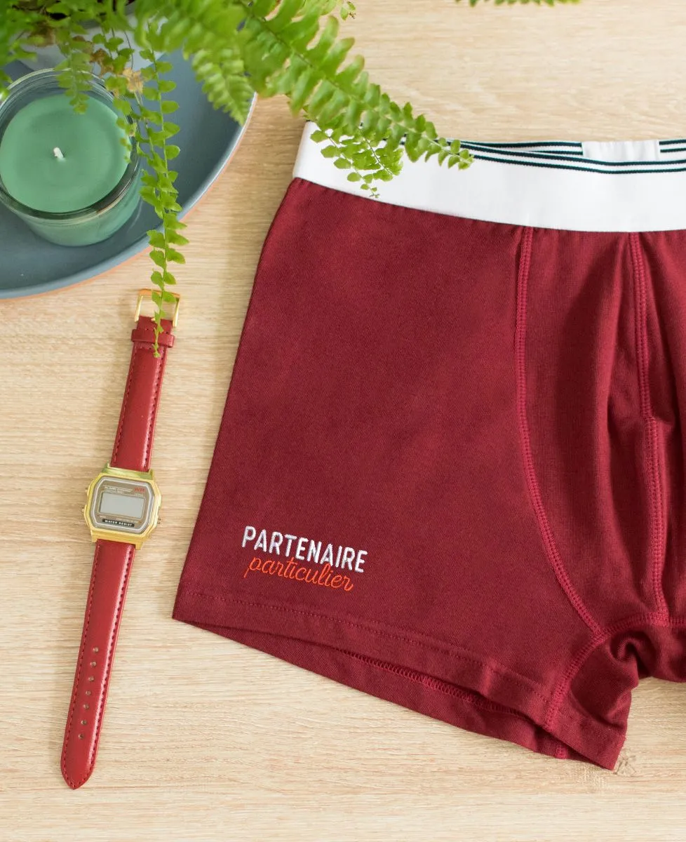 Boxer Partenaire particulier (brodé)