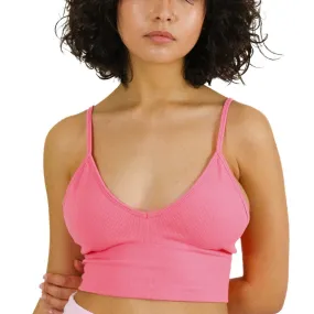 Brassière en coton rose
