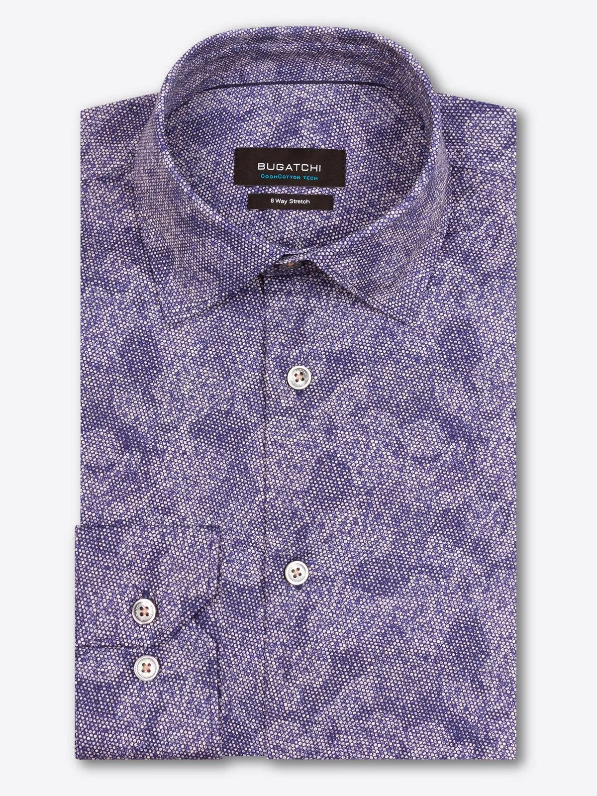 Bugatchi - Chemise manches longues à pois OoohCotton