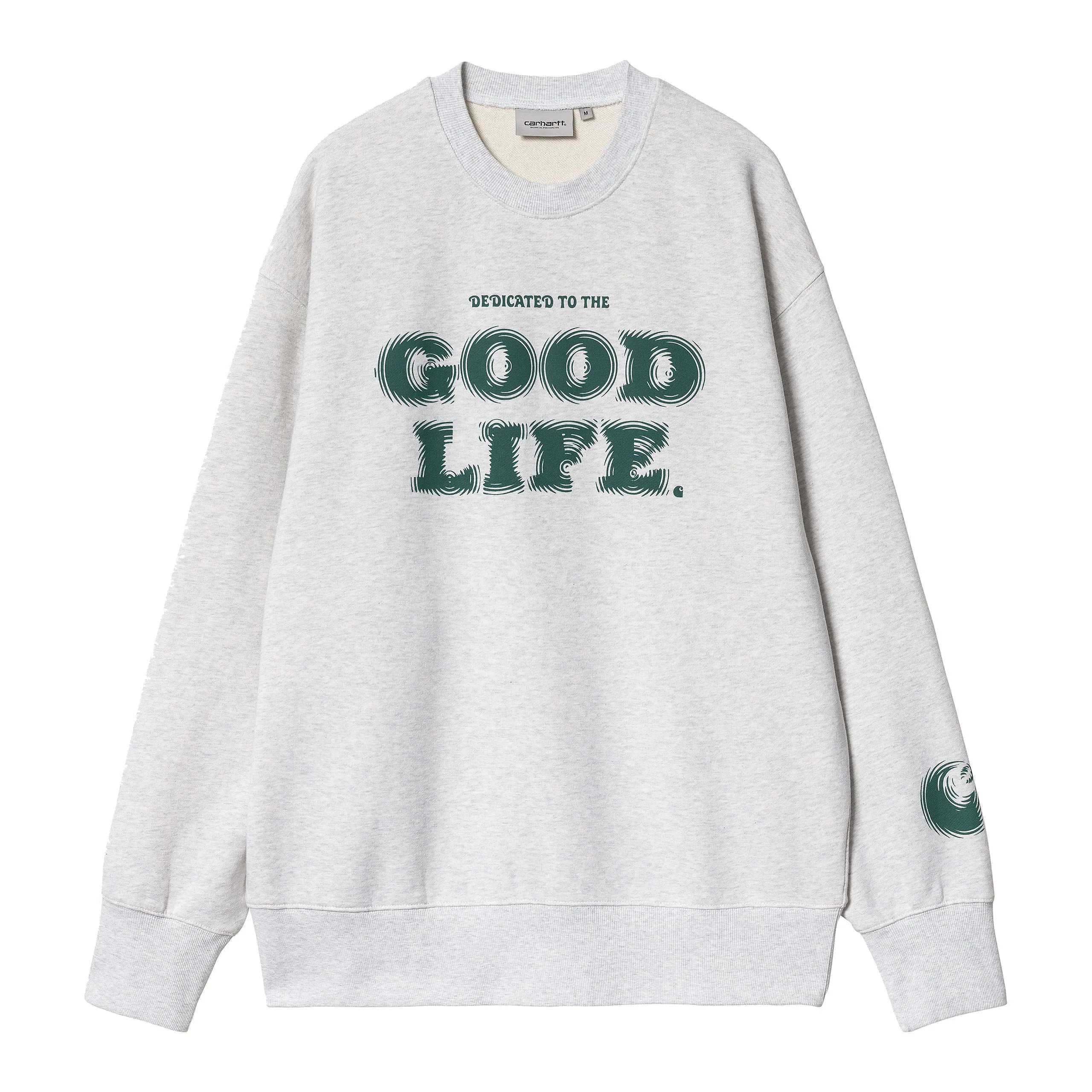 CARHARTT WIP - MIST SWEAT ASH HEATHER /CHERVIL, Gris - INSIDE URBAN WEAR