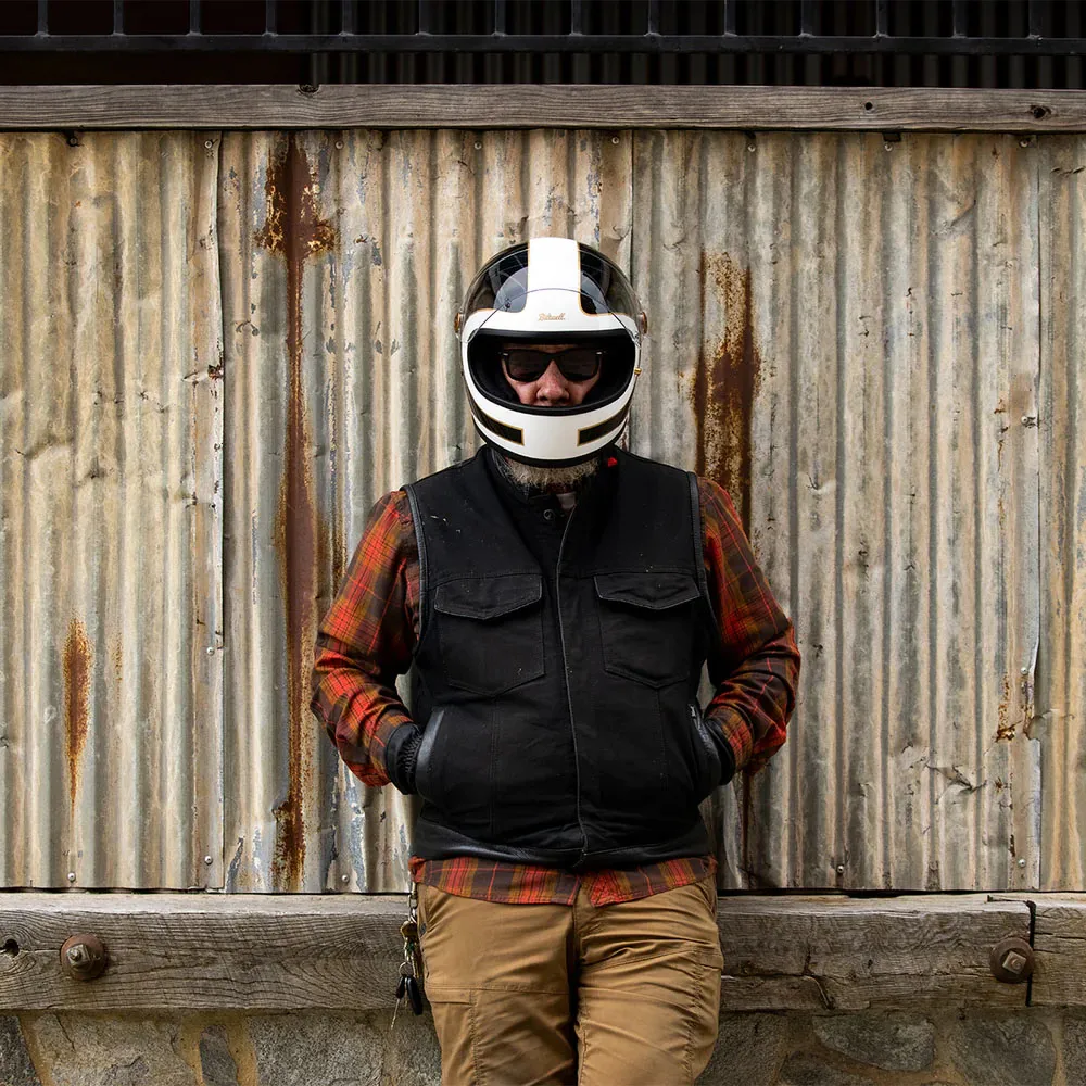 Casque Biltwell Gringo S gloss white black Tracker, ECE 22 06