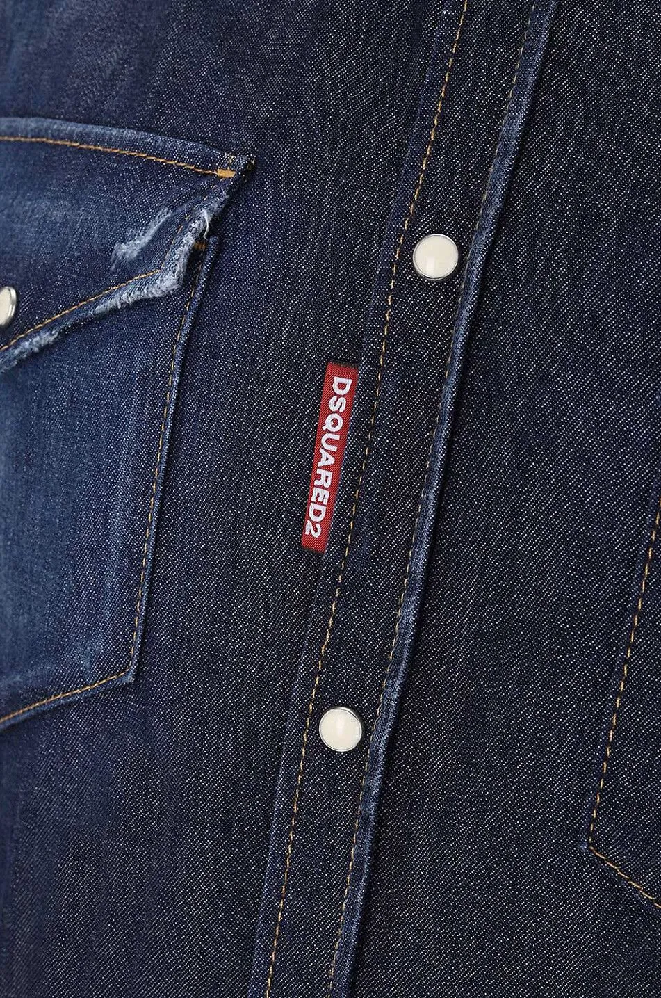 Chemise en denim vieilli Classic Western