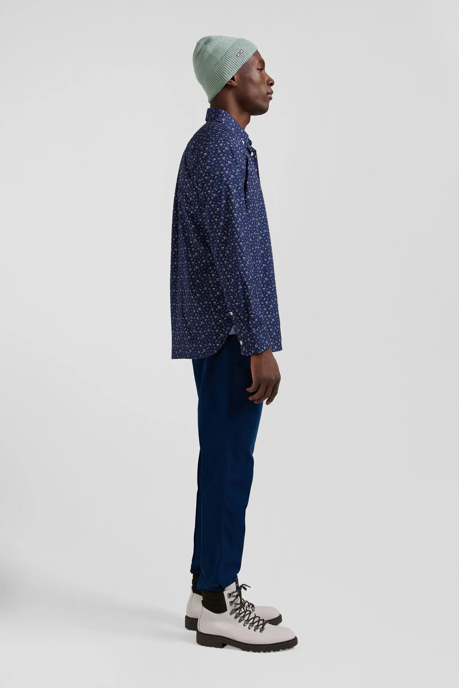 Chemise à motifs Eden Park marine