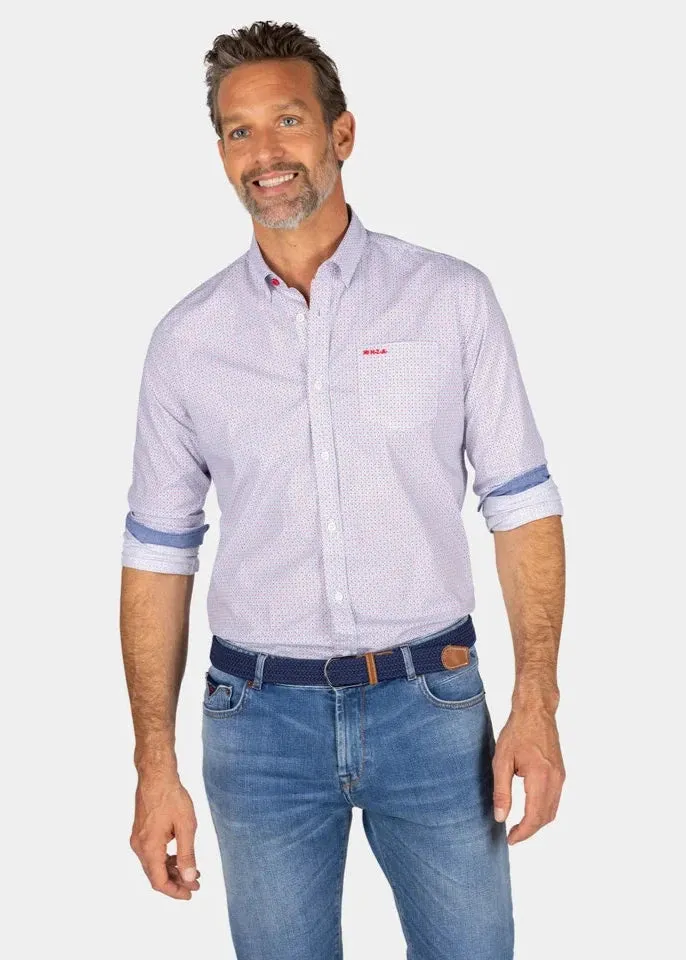 Chemise à motifs NZA bleu