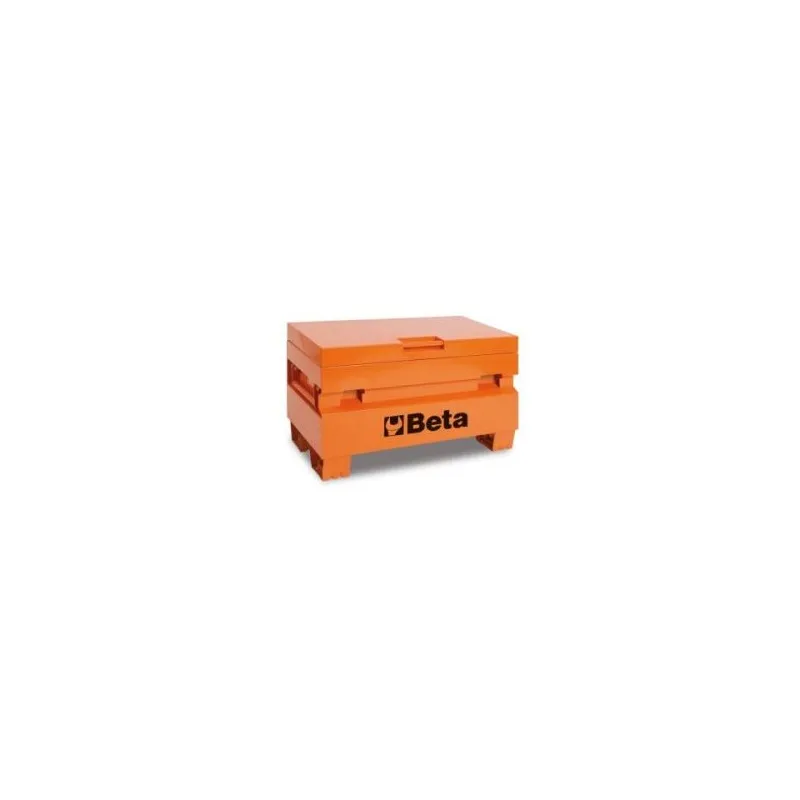  Coffre porte-outils de chantier en tôle orange BETA "C22PM-O" de 67 kg max