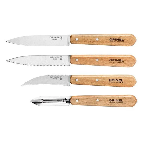 Coffret 4 couteaux Essentiels Hêtre Opinel 