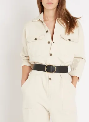 COMBINAISON CEINTURéE EN TOILE DE COTON SNOPDOG - AMERICAN VINTAGE pour FEMME | Printemps