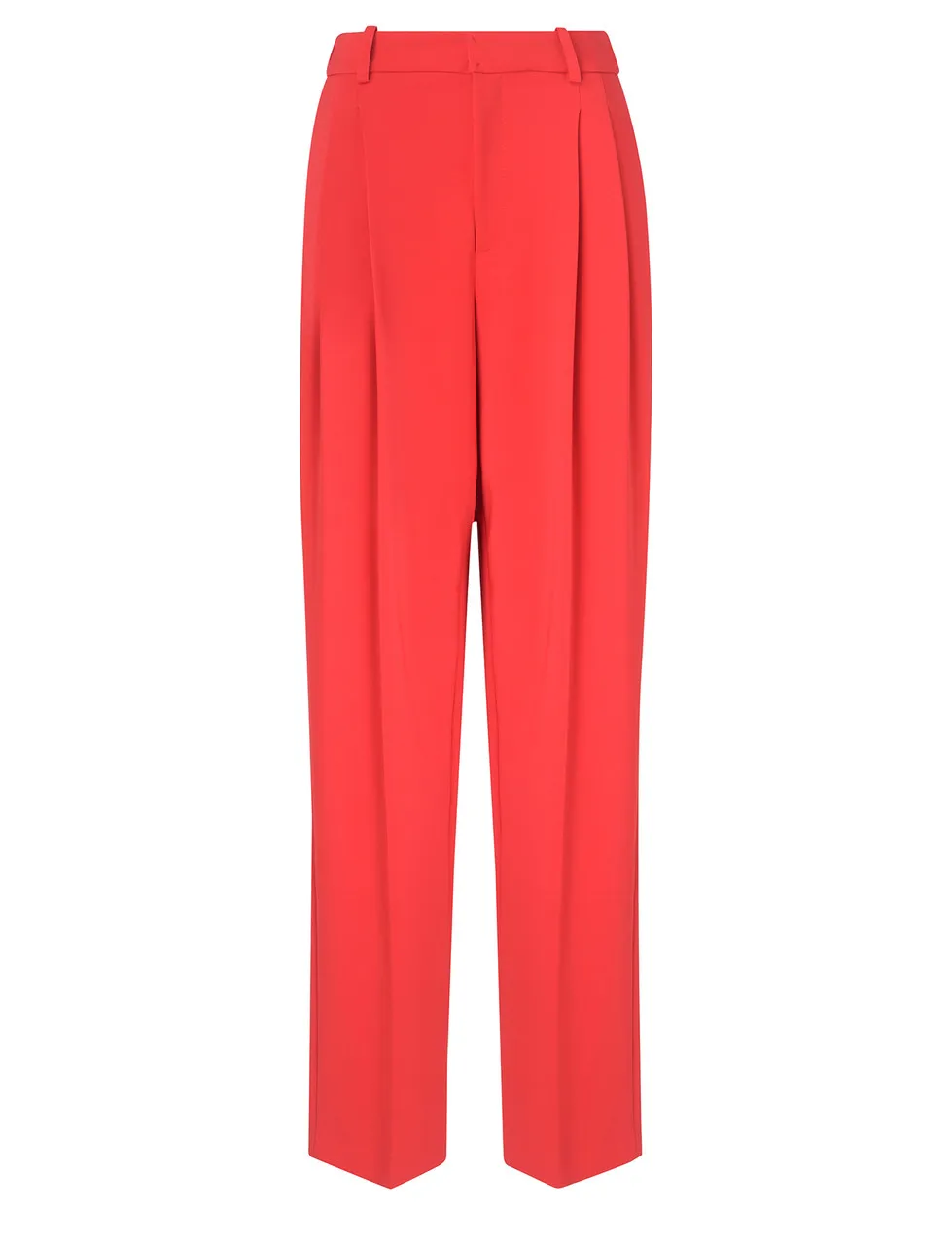 Elisabetta Franchi Pantalon en crêpe stretch rouge