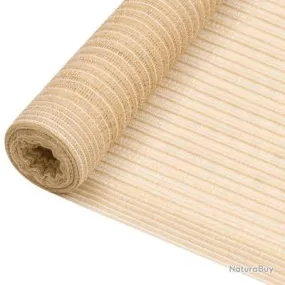 Filet brise-vue Beige 1,8x10 m PEHD 195 g/m²