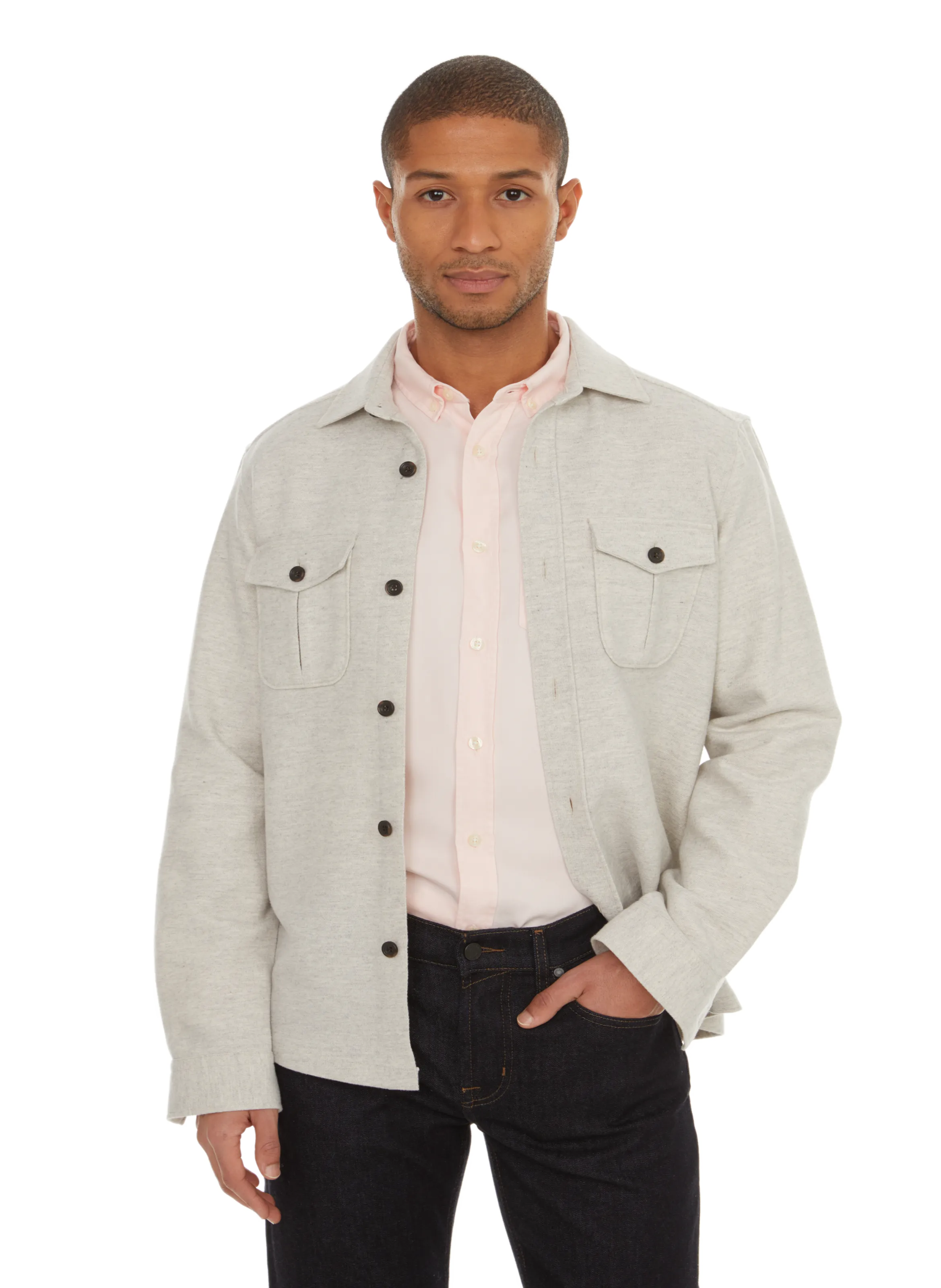 HACKETT  Chemise en coton  - Gris