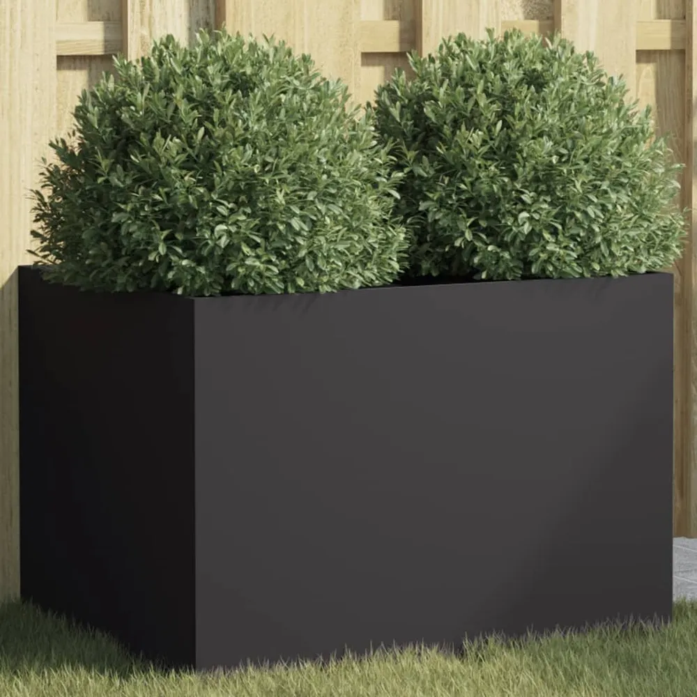 Jardinière noir 62x47x46 cm acier