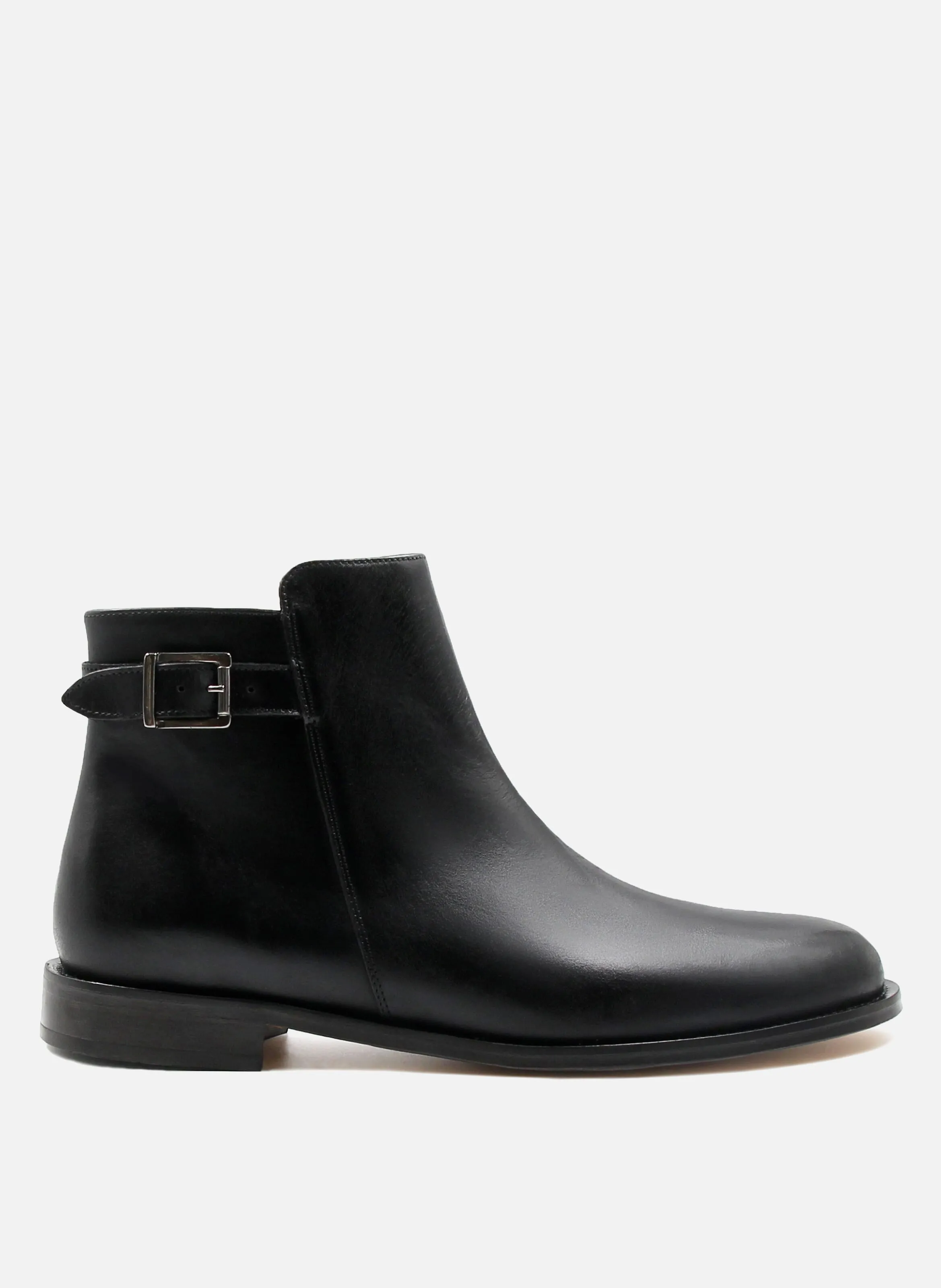 JULES & JENN  Boots à boucle cuir - Noir