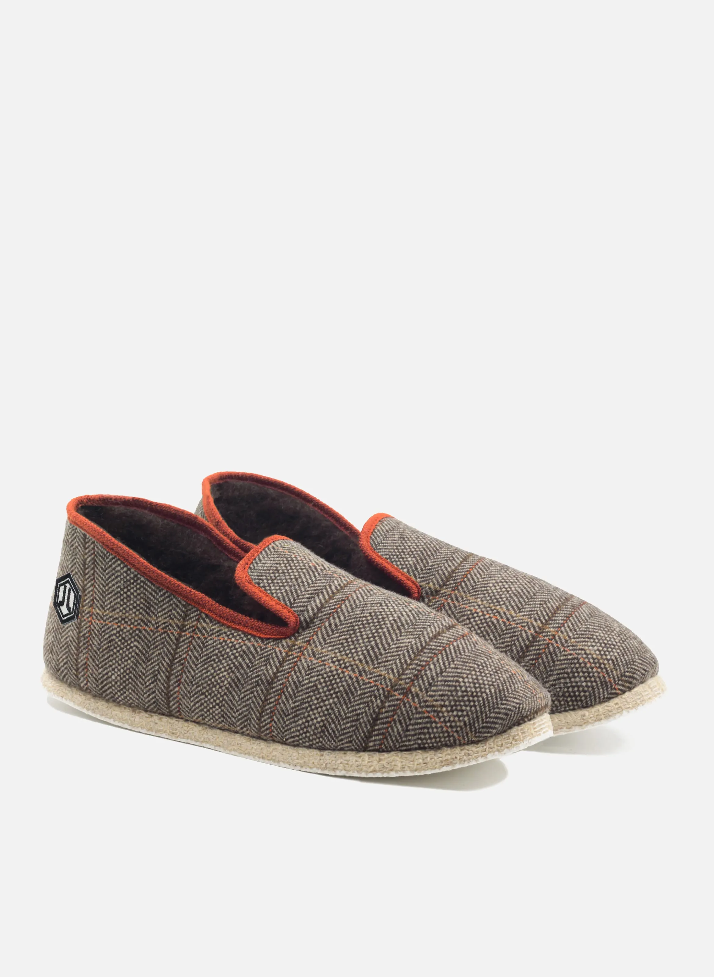 JULES & JENN  Charentaises tissu - Marron