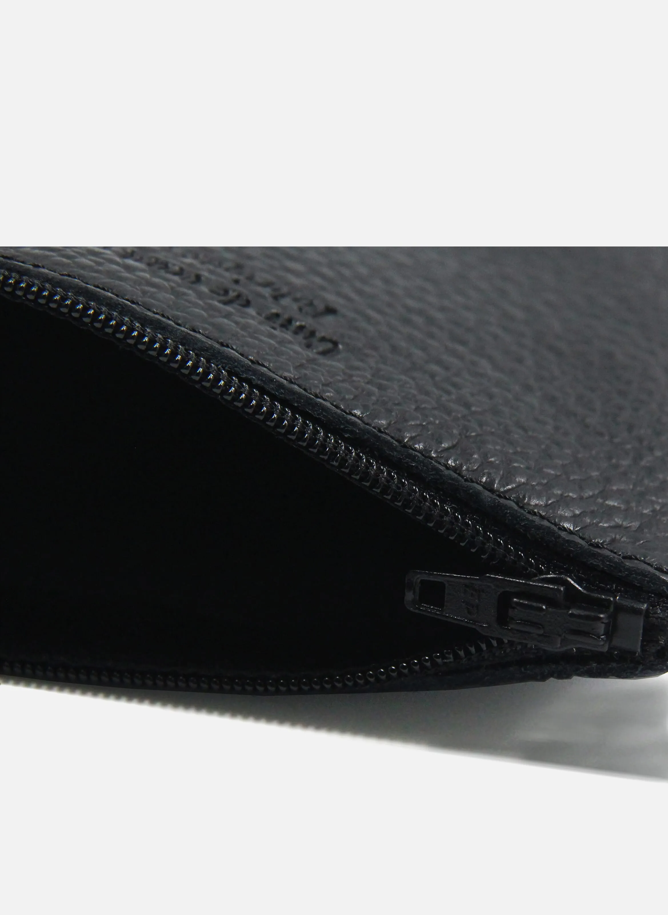 JULES & JENN  Pochette petit modèle en cuir grainé - Noir