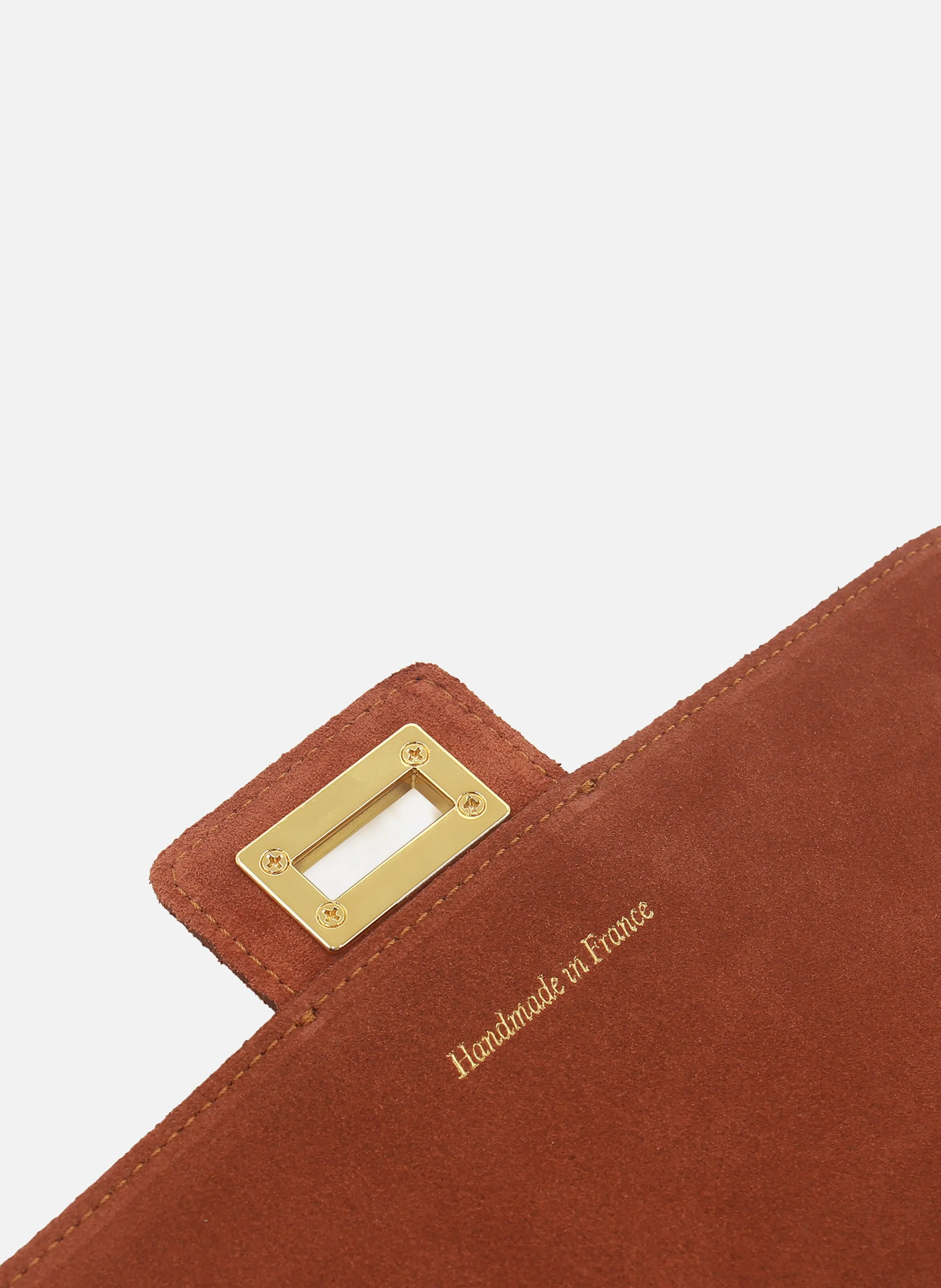 JULES & JENN  Sac bandoulière en cuir velours - Orange