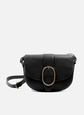 JULES & JENN  Sac boucle en cuir - Noir