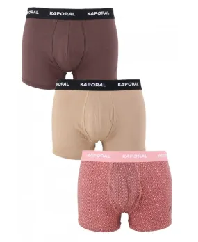 KAPORAL - Lot de 3 boxers - multicolore Taille S Couleur Marron