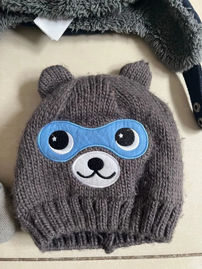 Lot de 2 bonnets chapka chauds en polaire taille 50 52 - Okaïdi - 18 mois  | Beebs