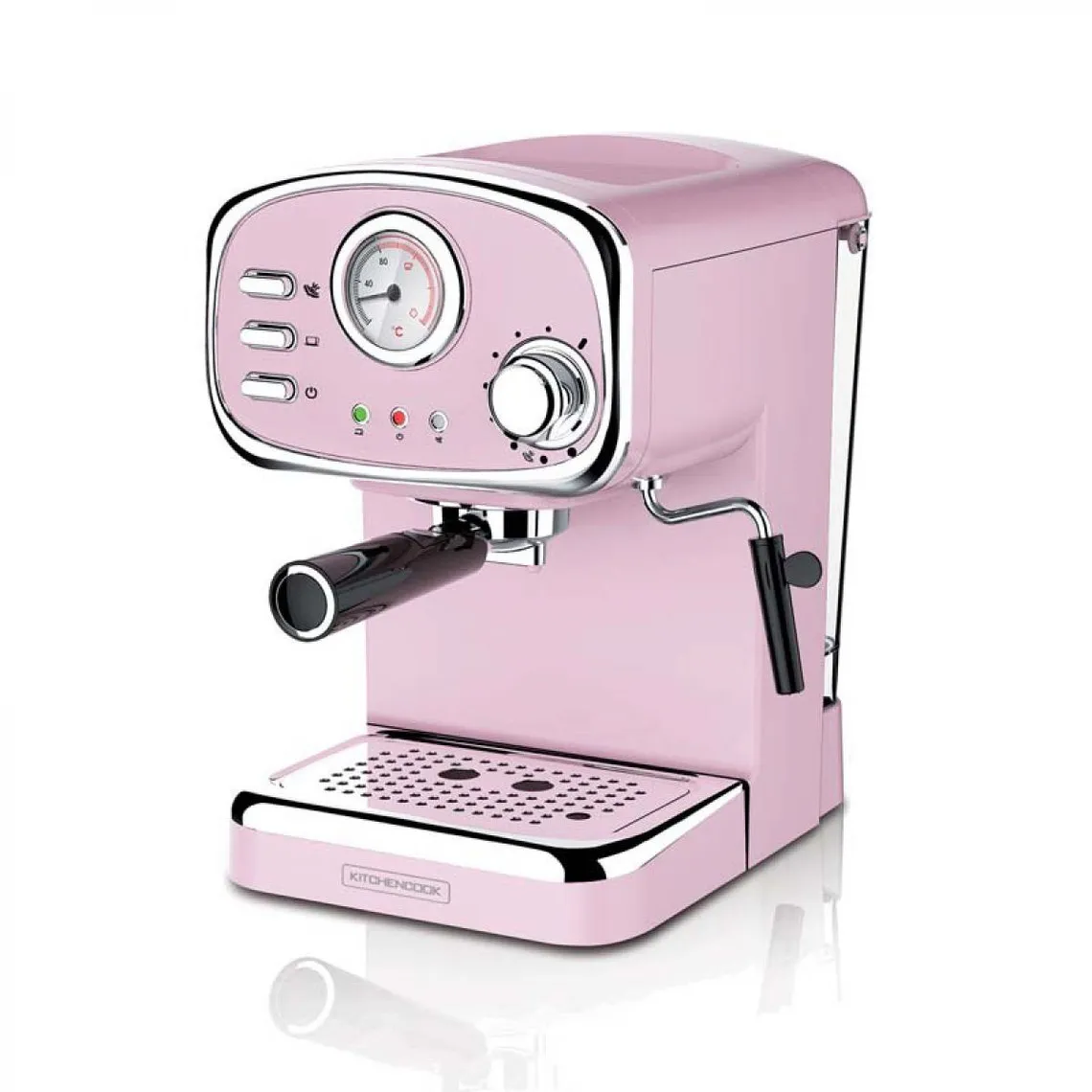 Machine A Expresso 1100w 7 Boissons A Preparer Little Italy Rose De Kitchencook | 3 Suisses