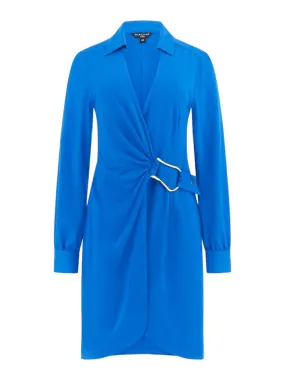 MARCIANO Robe Femme AUSTIN WRAP DRESS 4GGK40 6230Z G7R4 Bleu
