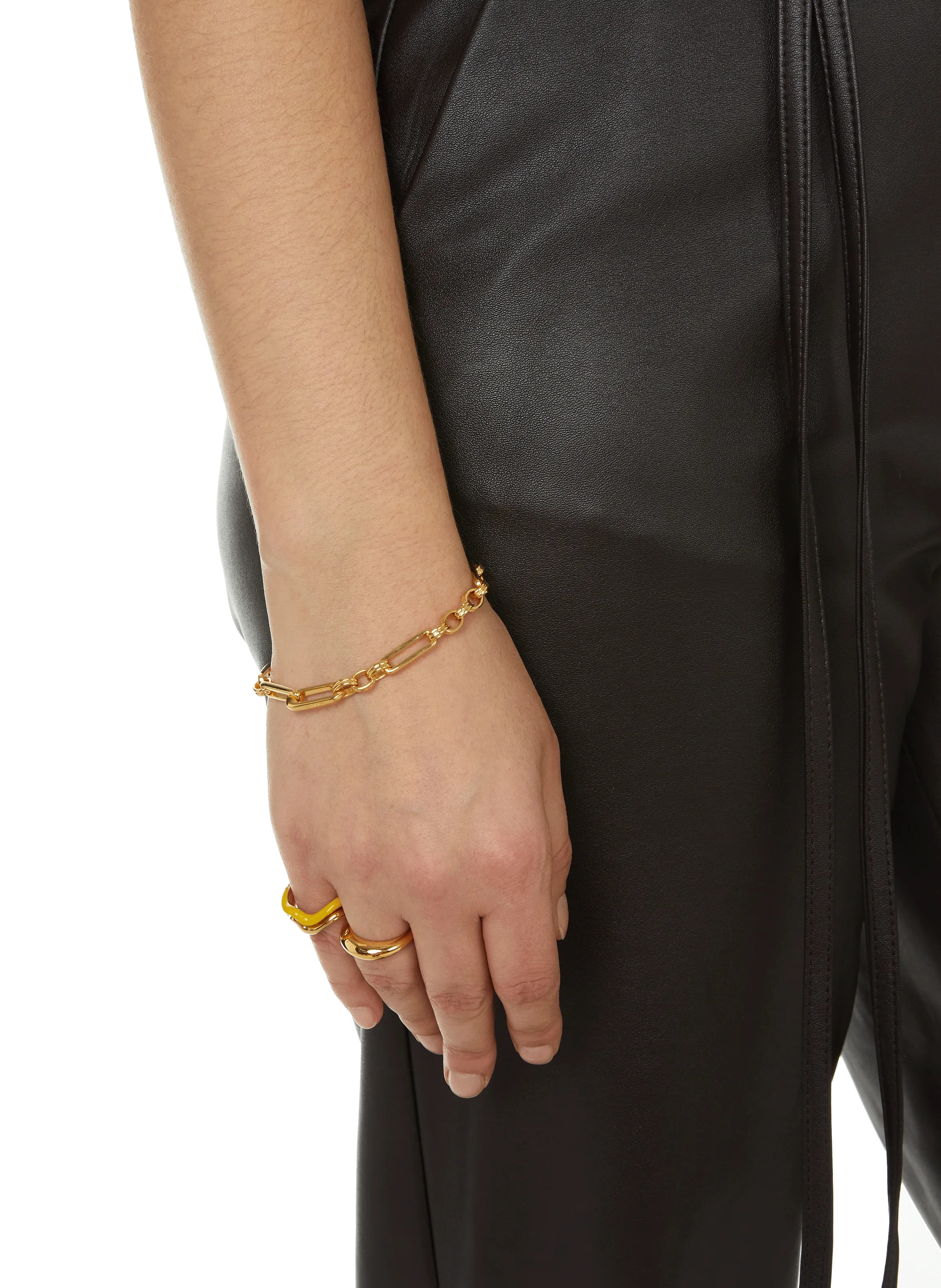 MISSOMA  Bague Double Ring Squiggle - Jaune