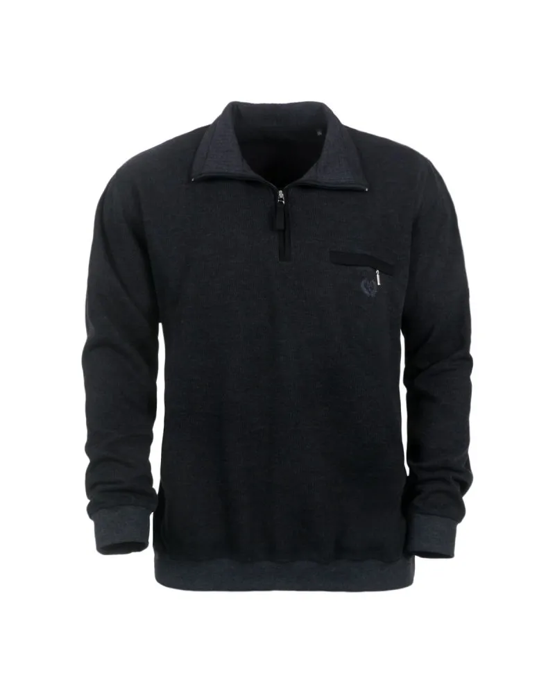 Mode Monte Carlo Sweat zippé Monte Carlo grande taille anthracite - Size-factory