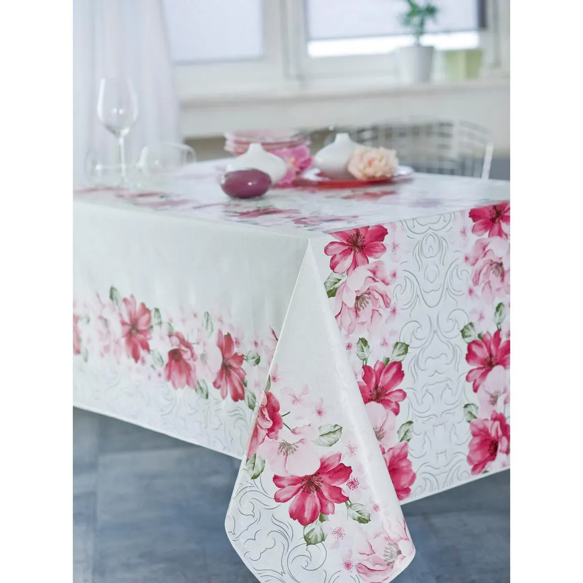 Nappe Toile Cirée FEDORA Rose | 3 Suisses