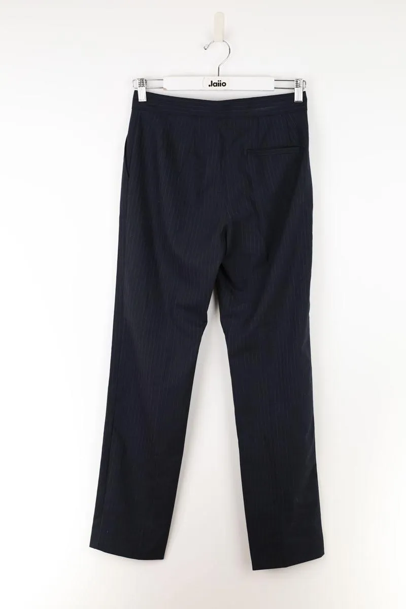 Pantalon droit en laine