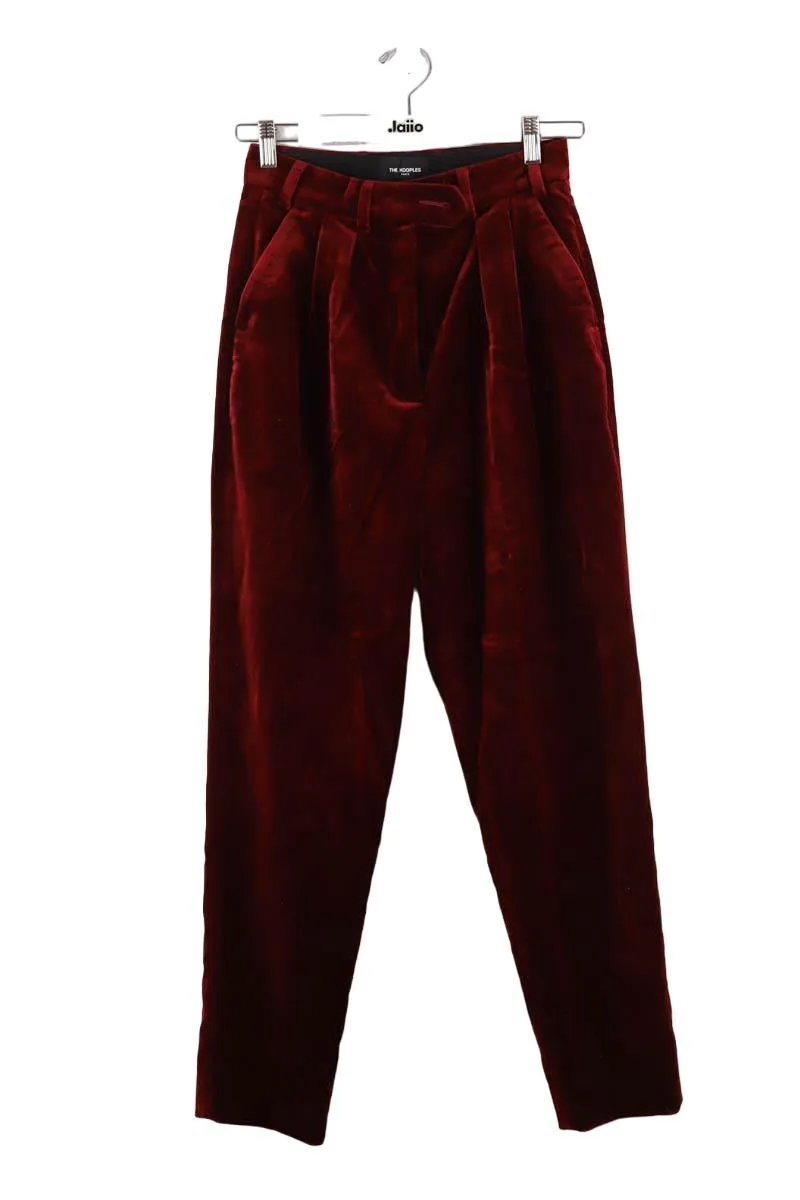 Pantalon droit en velours