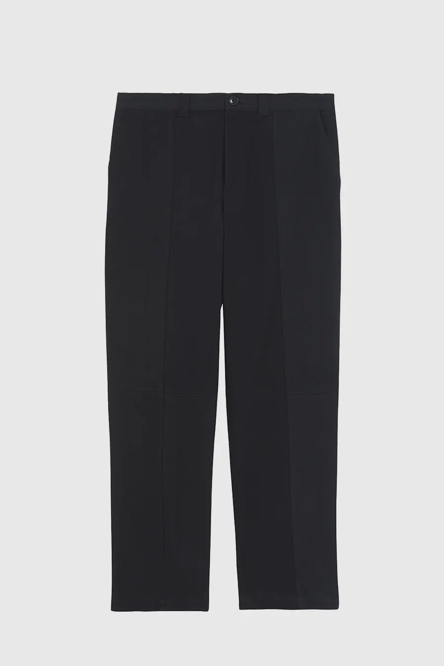Pantalon droit noir Upcycling