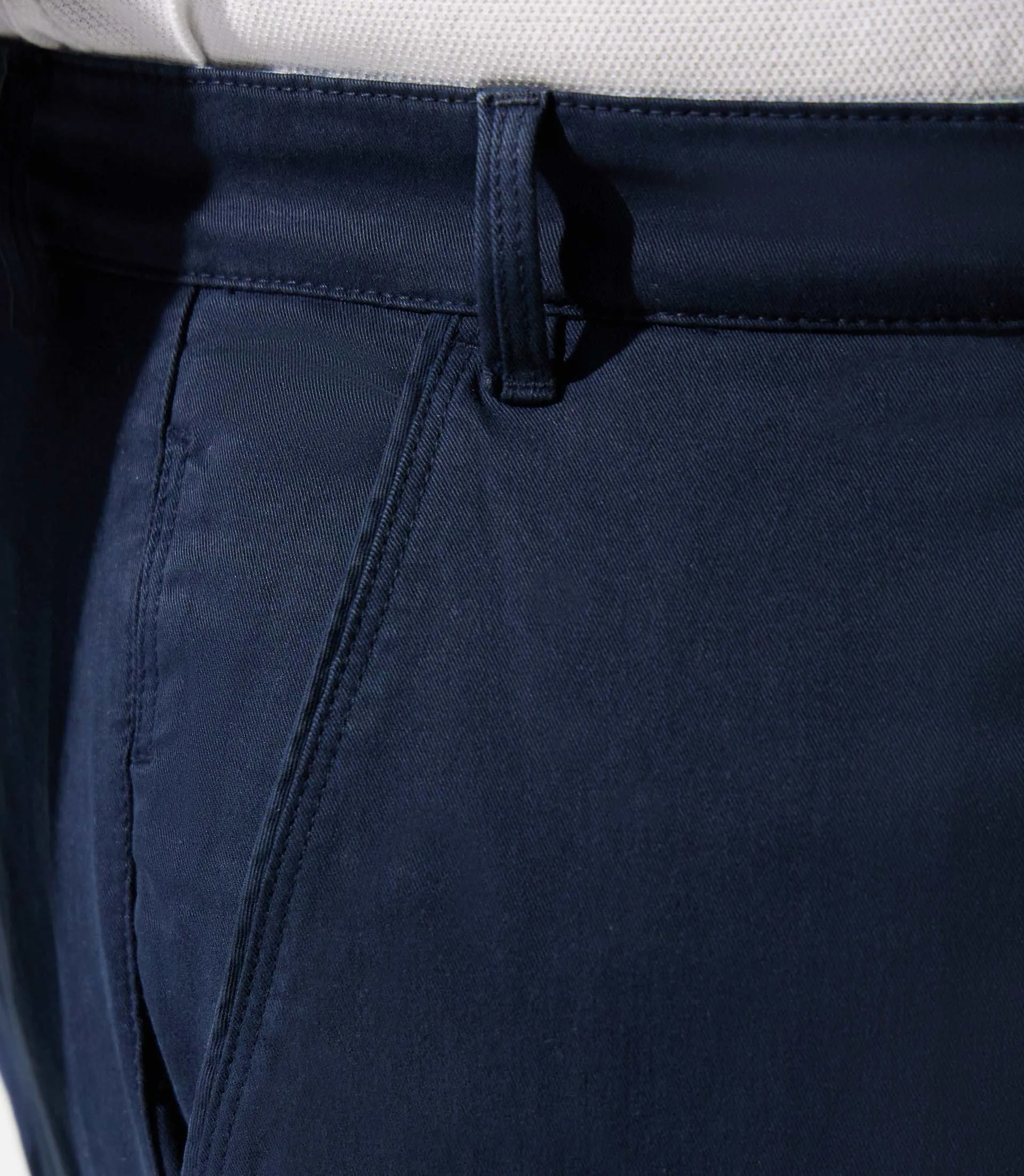 Pantalon en coton stretch marine PACHELORBT