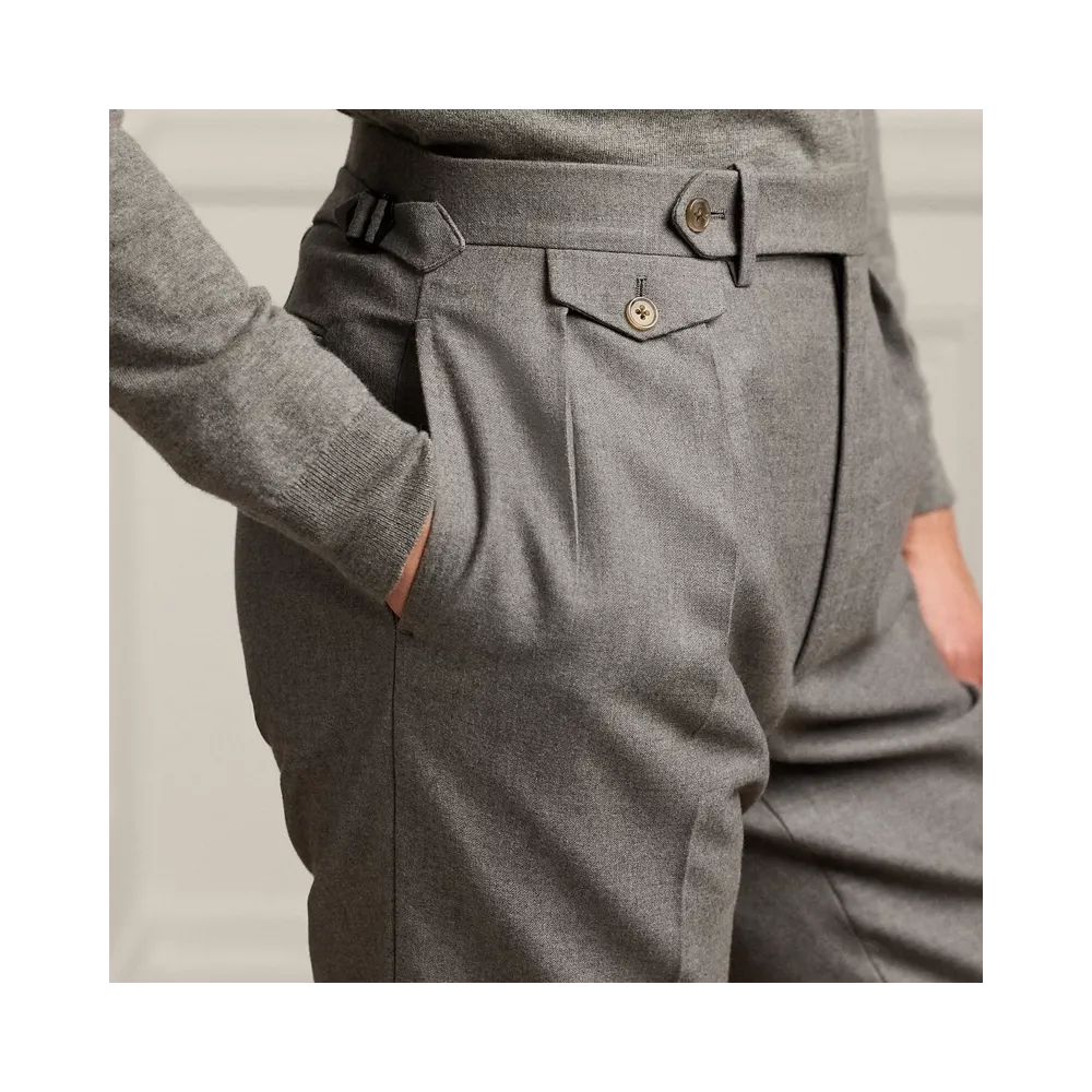 Pantalon Ralph Lauren Gregory en flanelle grise