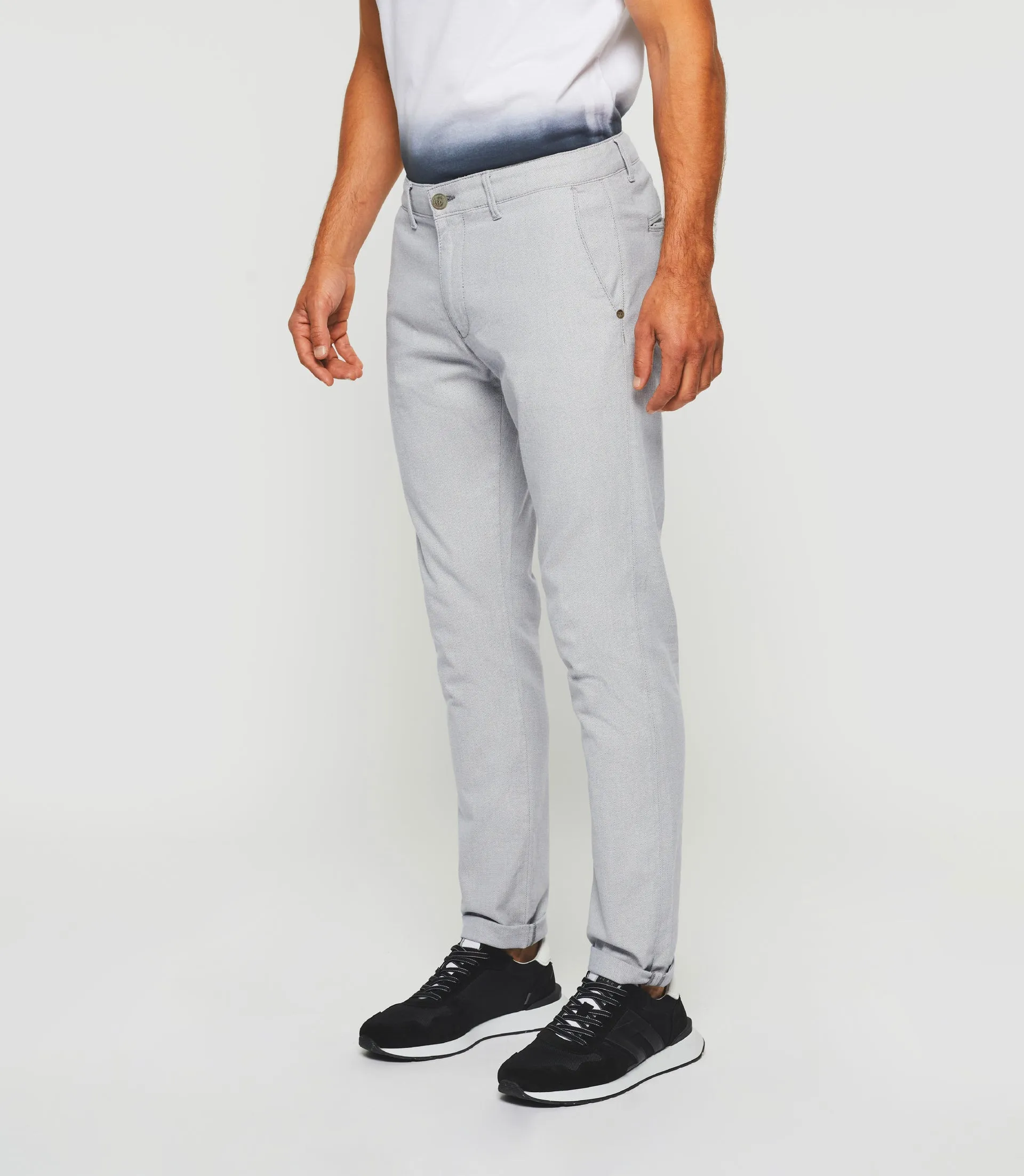 Pantalon slim bleu PERFECTOUT