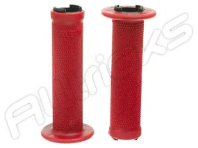 Poignées ODI Ruffian Lock-On 143mm Rouge / Noir 