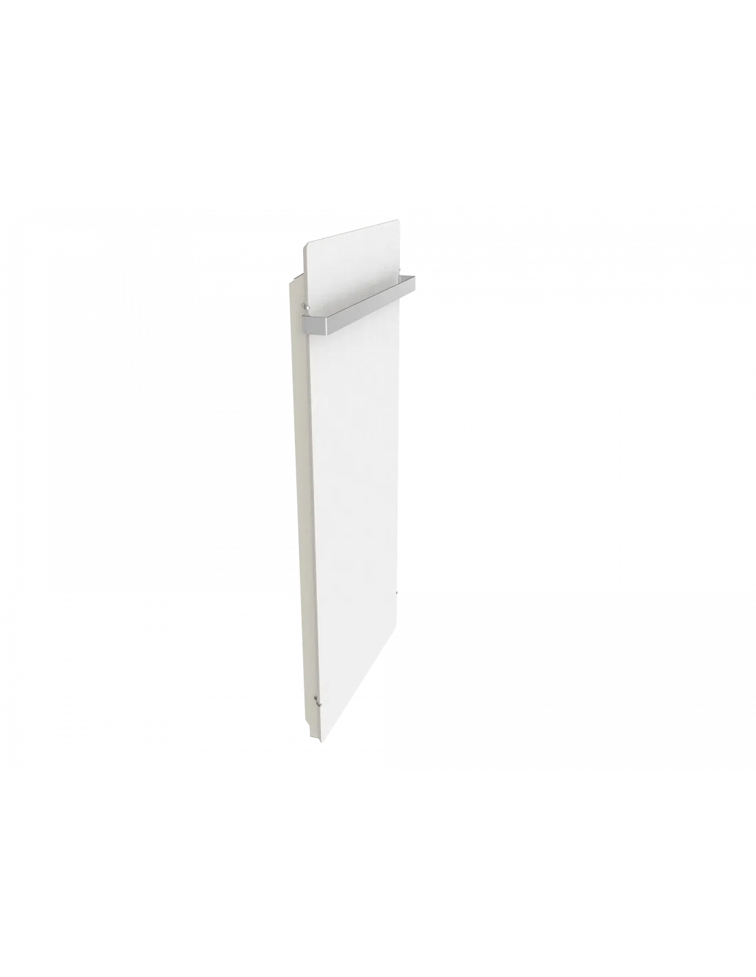 Radiateur à inertie TACTILO 1300 W BLANC QUARTZ VERTICAL 50X100CM + BARRE INOXYDABLE 51CM VALDEROMA BZ13BLA