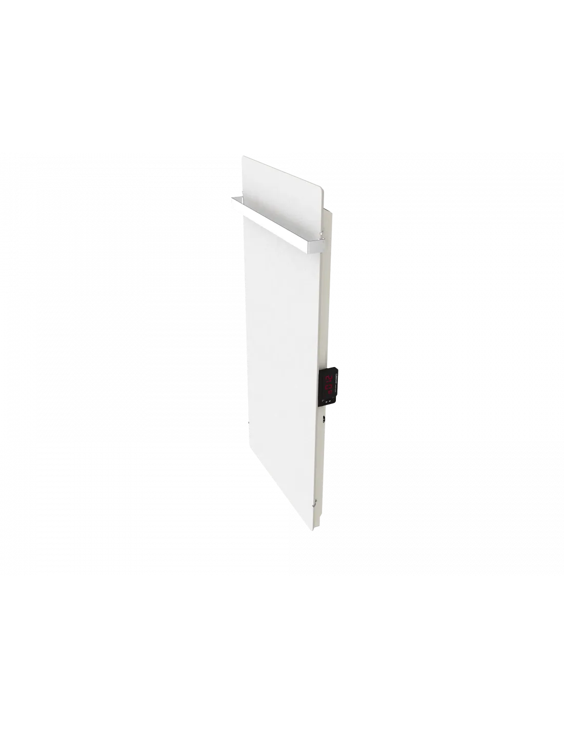 Radiateur à inertie TACTILO 1300 W BLANC QUARTZ VERTICAL 50X100CM + BARRE INOXYDABLE 51CM VALDEROMA BZ13BLA