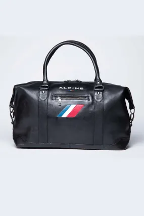 Sac de voyage en cuir Alpine A110 48h noir