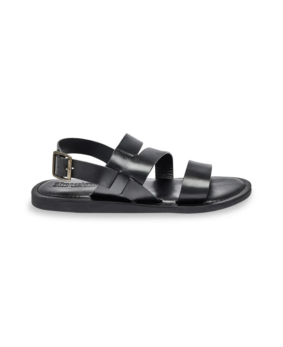 Sandales homme JORIS NOIR |  Les Tropeziennes par M. Belarbi