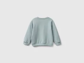 Sweat avec application effet pétales