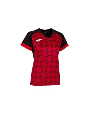 T-shirt Joma FemmeFille Supernova III Short Sleeve / Black Red