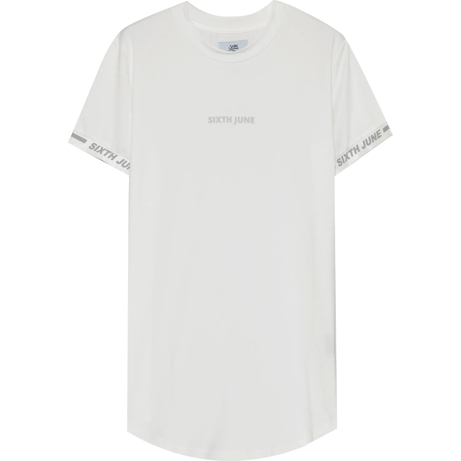 T-shirt maillot logo manche blanc