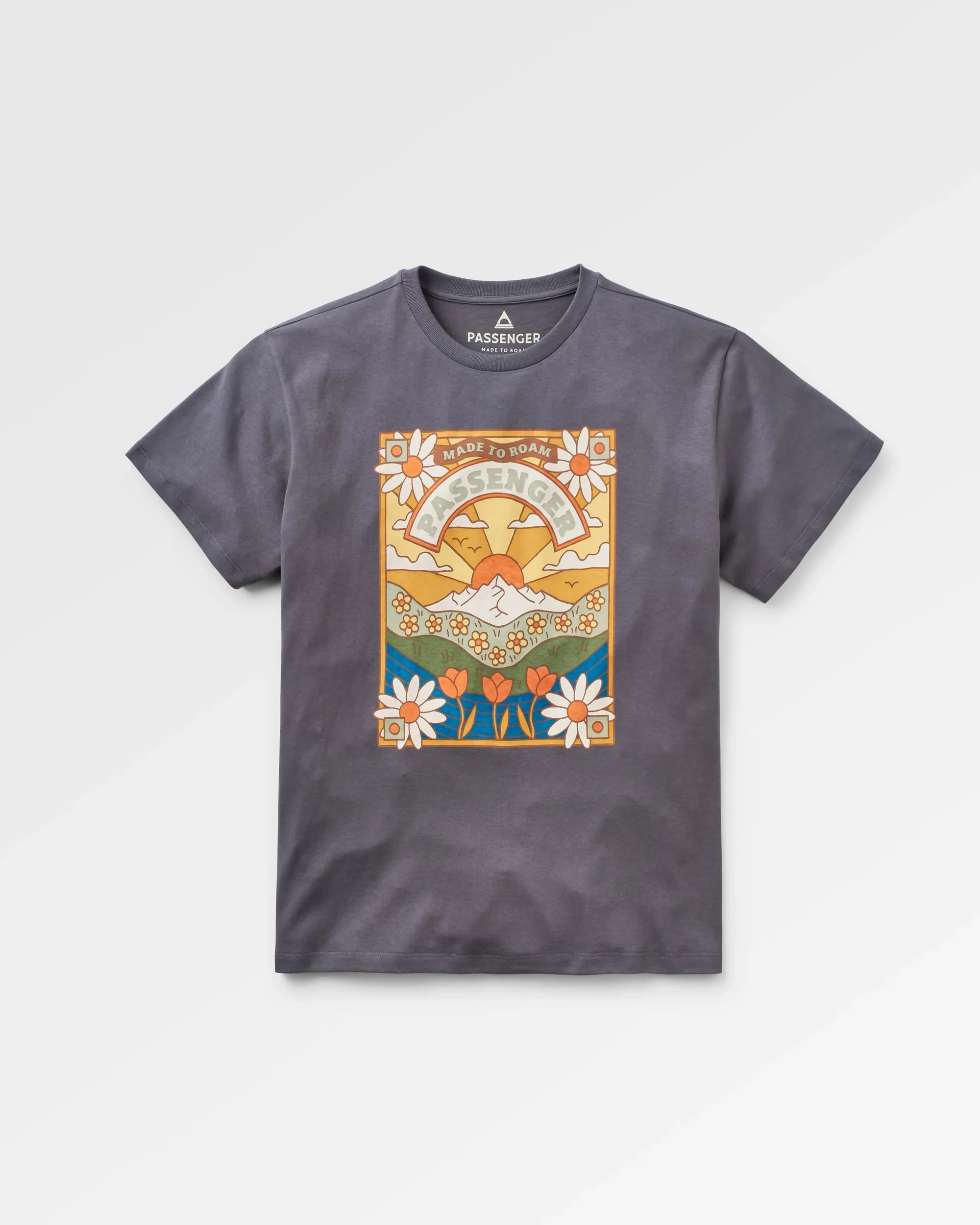 T-shirt Oversize en Coton Recyclé Saisonnier - Charbon