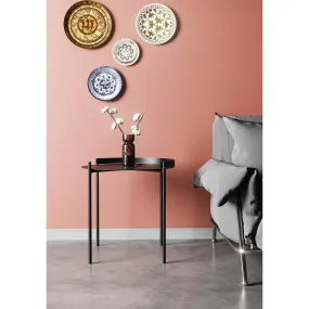 Table d'appoint ronde en métal noir THELMA | 3 Suisses