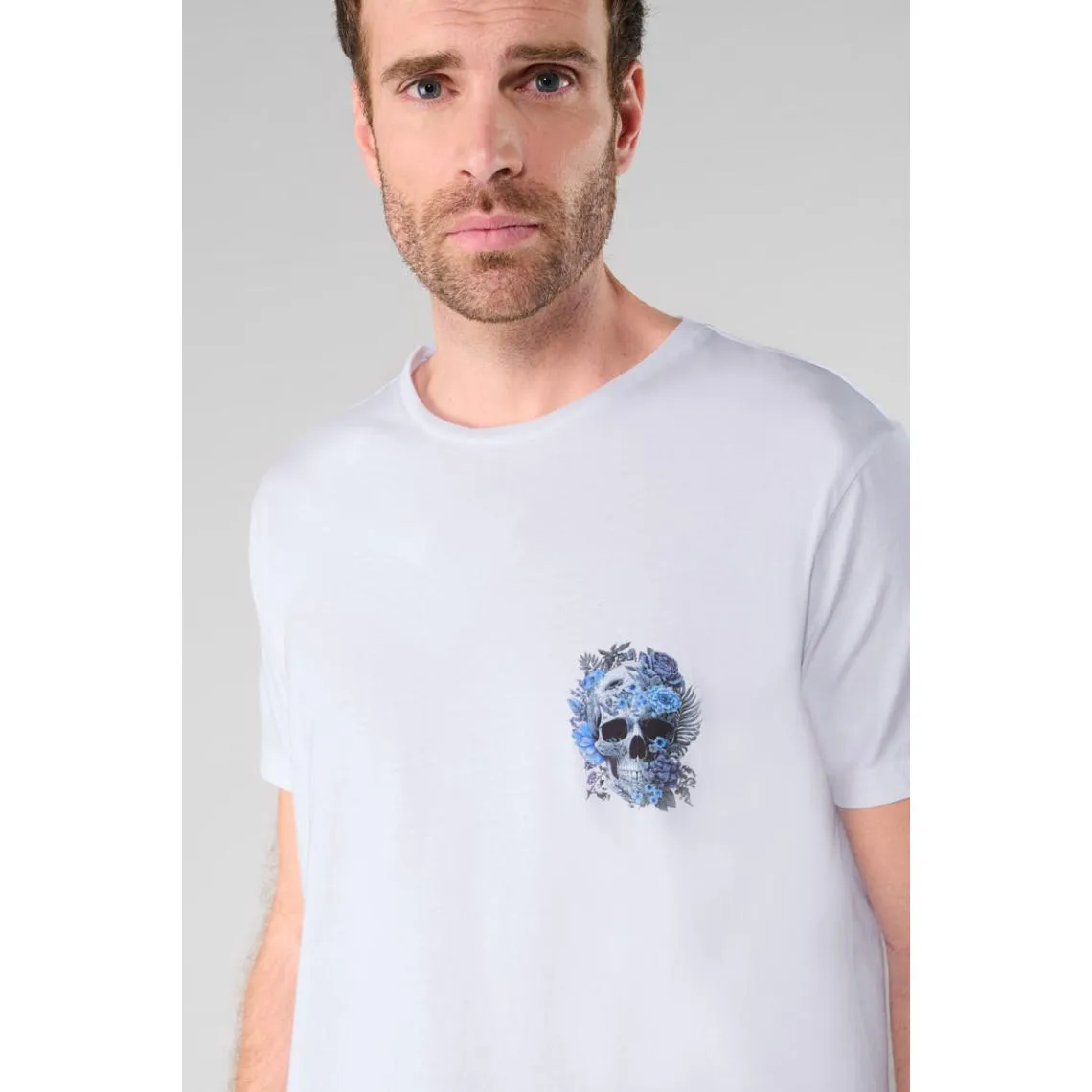 Tee-Shirt SANTIAGO blanc Udo en coton | 3 Suisses